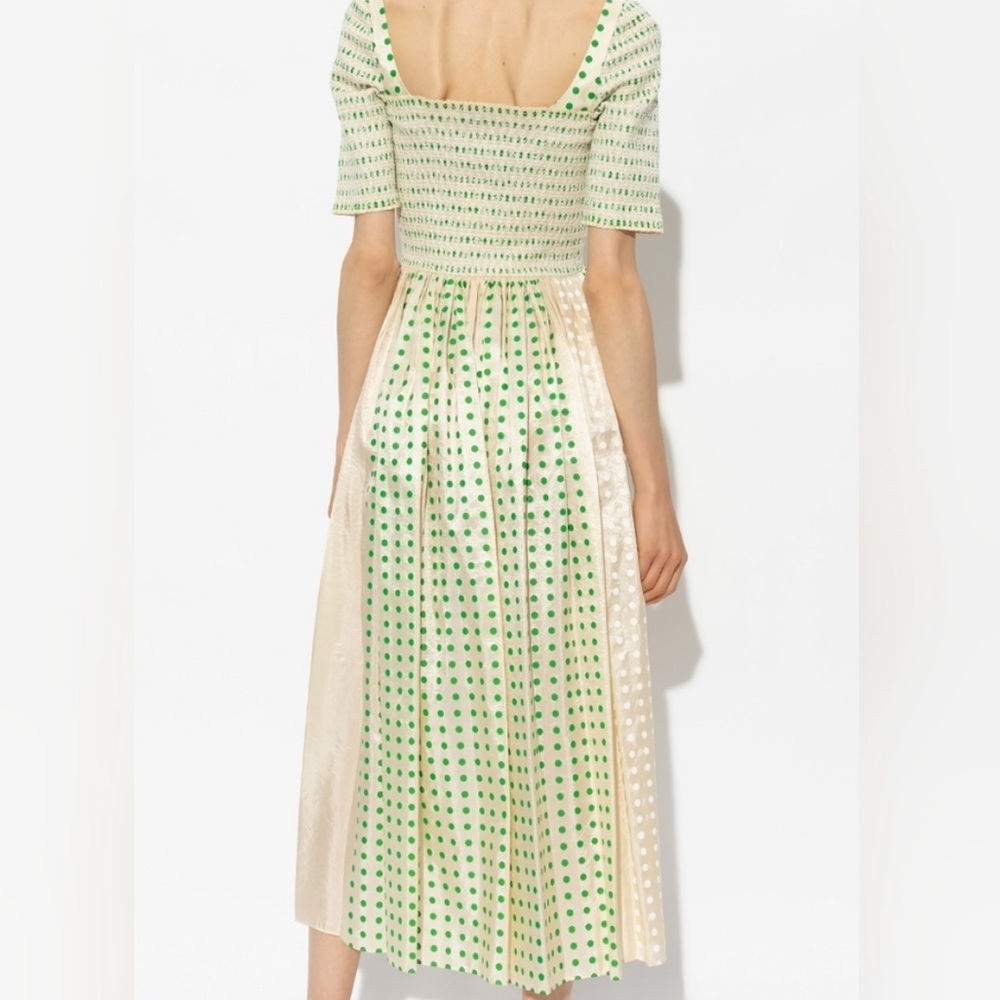 Tory Burch Silk Smocked Dress - Picture 2 of 3